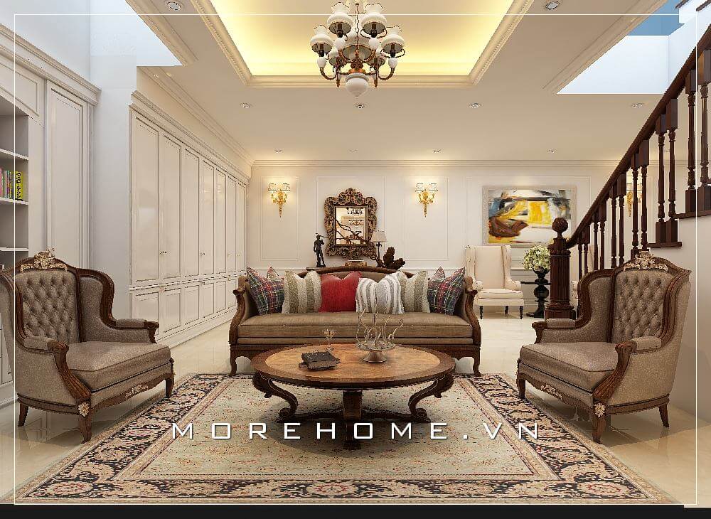 Sofa biệt thự tân cổ điển Sofa biệt thự tân cổ điển