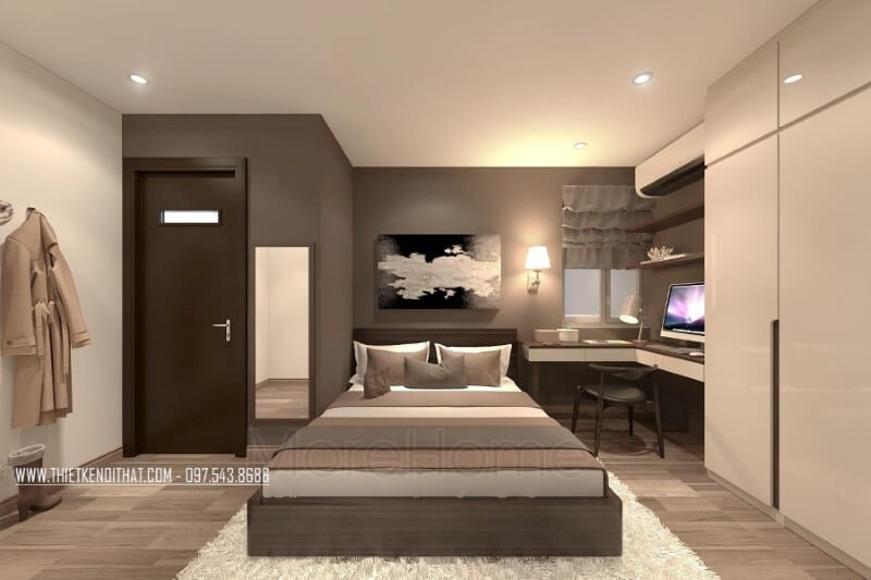 Giường ngủ chung cư hiện đại Giường ngủ chung cư hiện đại