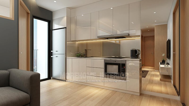 Gợi ý mẫu thiết kế tủ bếp hiện đại, đơn giản cho căn hộ diện tích nhỏ như nhà phố, chung cư... Thiết kế và sản xuất tủ bếp đẹp