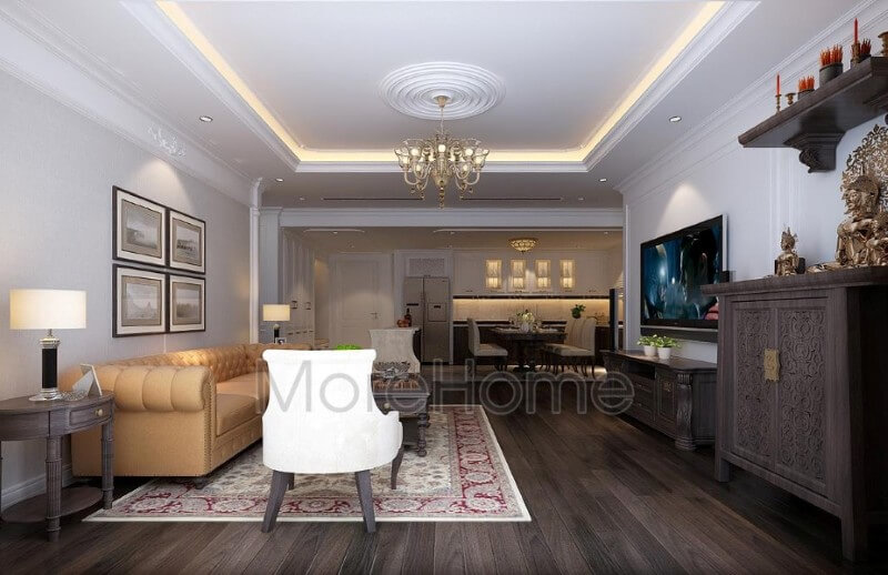 Bộ sofa tân cổ điển được coi là điểm nhấn của không gian tiếp khách sang trọng và đẳng cấp Sofa tân cổ điển cao cấp