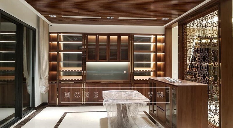 Mẫu tủ bếp hiện đại gỗ óc chó cao cấp là sự lựa chọn lý tưởng cho những gia đình có khoảng bếp rộng rãi, sang trọng. Tủ bếp gỗ, tủ bếp gỗ tự nhiên, tủ bếp tân cổ điển