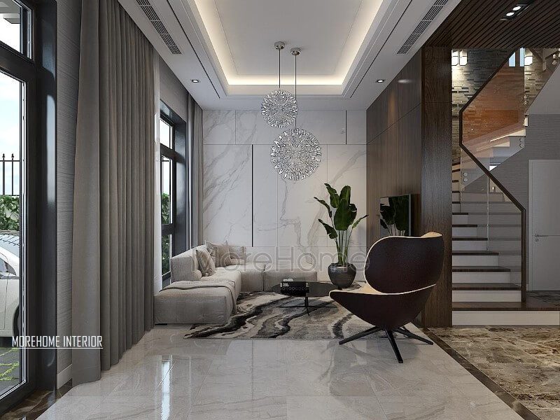 Thiết kế nội thất phòng khách hiện đại, sang trọng cho biệt thự, nhà phố. Thiết kế nội thất phòng khách nhà phố