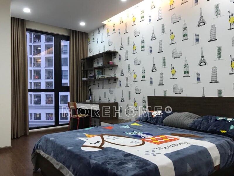 Thi công hoàn thiện nội thất phòng ngủ con trai trẻ em tại căn hộ chung cư Imperia Garden Nguyễn Huy Tưởng Thanh Xuân Hà Nội