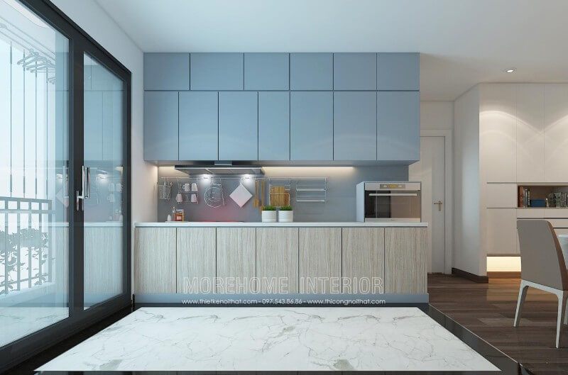 Bạn đang tìm kiếm một mẫu tủ bếp đẹp dành cho dành cho nhà phố của mình thì đừng nên bỏ qua mẫu tủ bếp hiện đại gỗ Acrylic này nhé!
