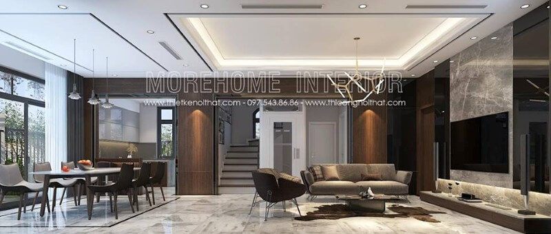 Mẫu thiết kế nội thất biệt thự Vinhomes Imperia Hải Phòng sang trọng đầy ấn tượng