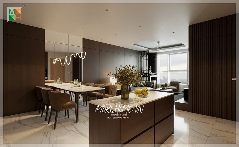 Chung cưtrang trí nội thất mang đến không gian sống đầy đủ tiện nghi đáp ứng tốt nhất cho cuộc sống hằng ngày của gia chủ.