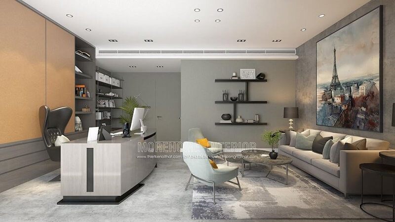 Thiết kế nội thất phòng giám đốc sang trọng cho công ty công nghệ thông tin Hà Nội
