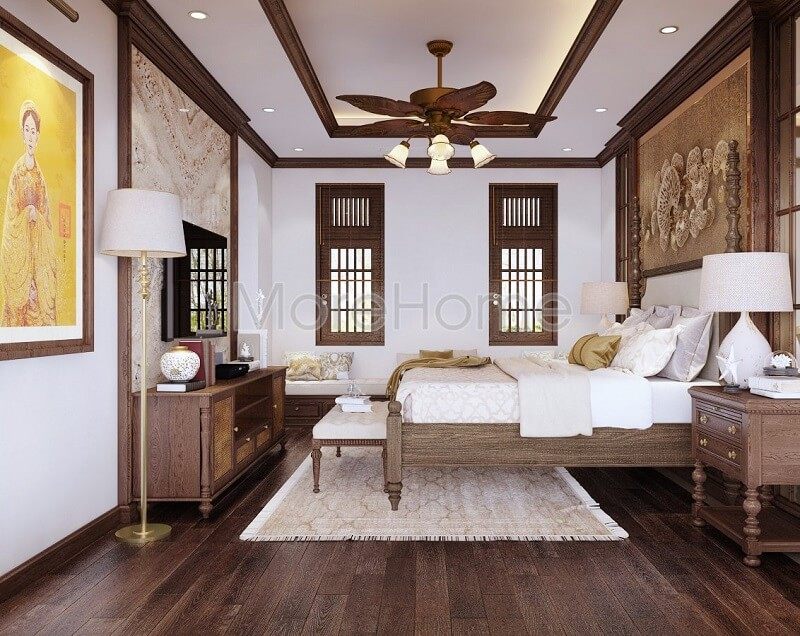 Mẫu thiết kế giường ngủ cao cấp được yêu thích cho căn phòng ngủ phong cách tân cổ điển