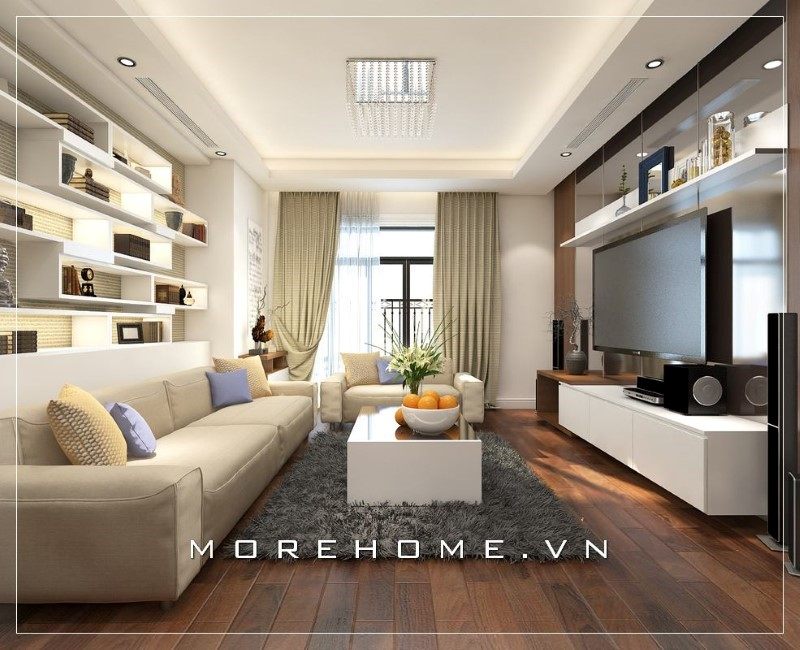 Tham khảo mẫu thiết kế phòng khách chung cư hiện đại đẹp sang trọng và đẳng cấp cho tổ ấm của mọi gia đình.
