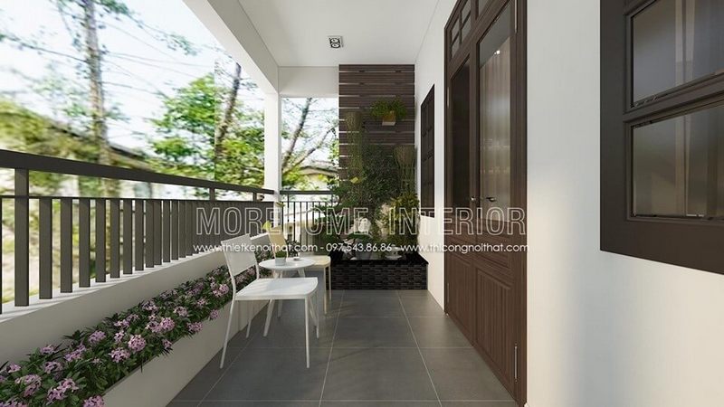 Thiết kế ban công nhà phố hiện đại xu hướng thiên nhiên thoáng mát