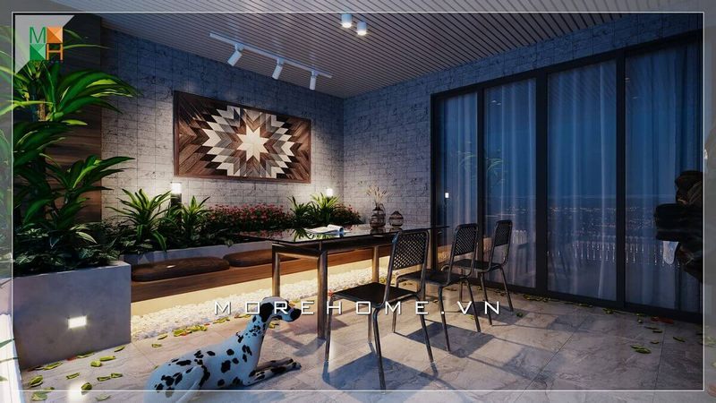 Ấn tượng mẫu bàn ghế ban công hiện đại, một không gian huyền bí và lý tưởng.