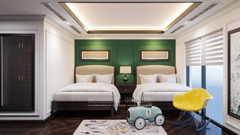 Trang trí nội thất phòng ngủ trẻ em đẹp - Nhãn mãn với thiết kế nội thất phòng ngủ tinh tế, hiện đại