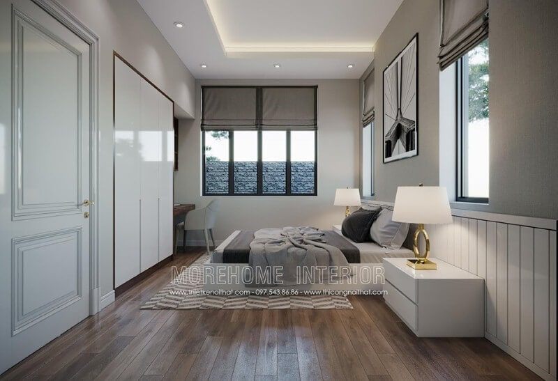 Tab đầu giường đơn giản đẹp sang trọng cho phòng ngủ hiện đại.