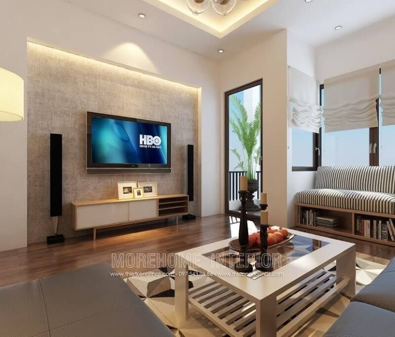 Bàn trà có thiết kế hiện đại nhưng đơn giản sẽ tạo nên một không gian sống nhẹ nhàng cho bạn.