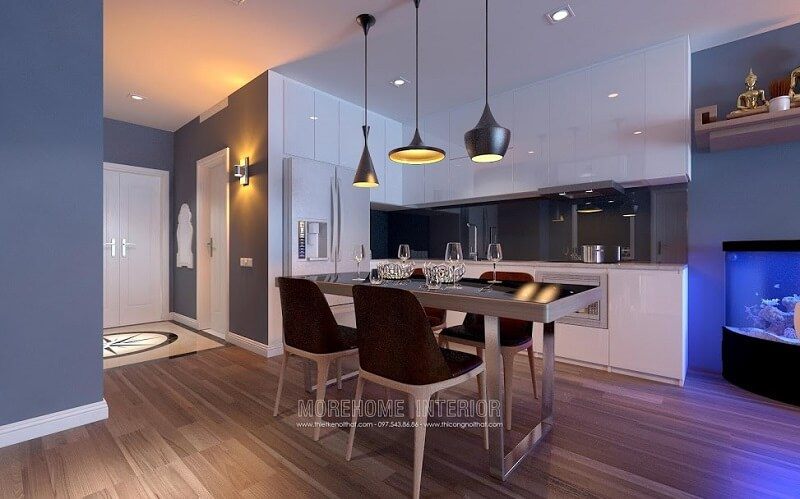 Mẫu bàn ăn độc đáo với thiết kế chân sắt,kiểu dáng nhỏ gọn ấn tượng được nhiều gia chủ yêu thích